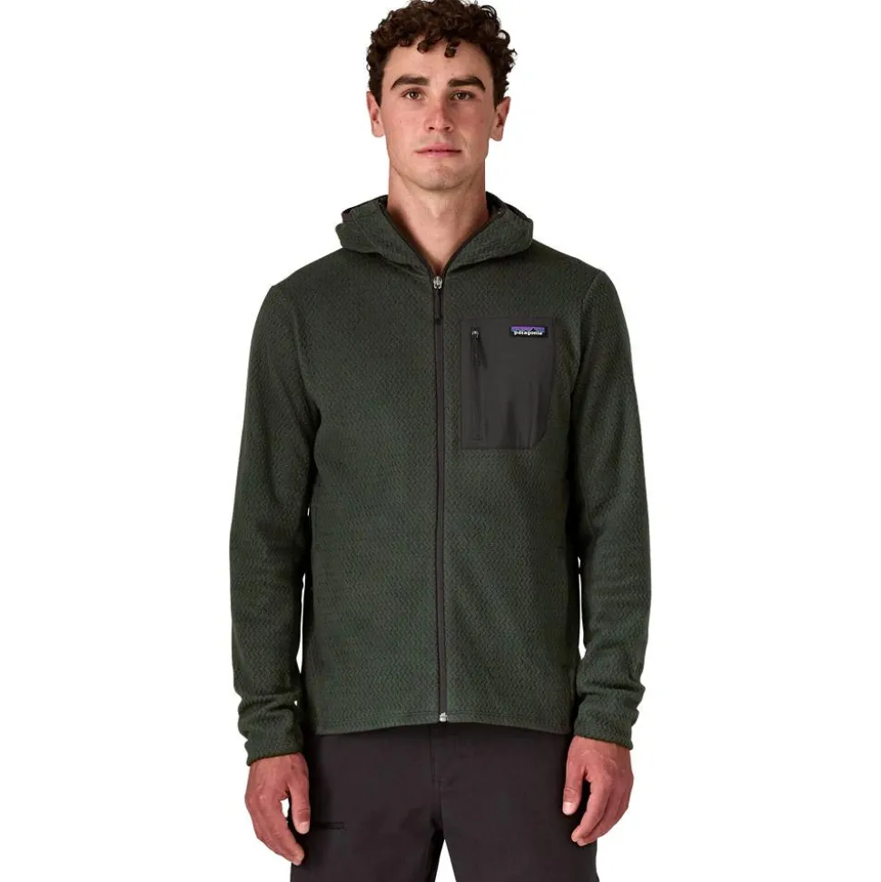 Polaire Patagonia M's R1 Air Full Zip Hoody Old Growth Green