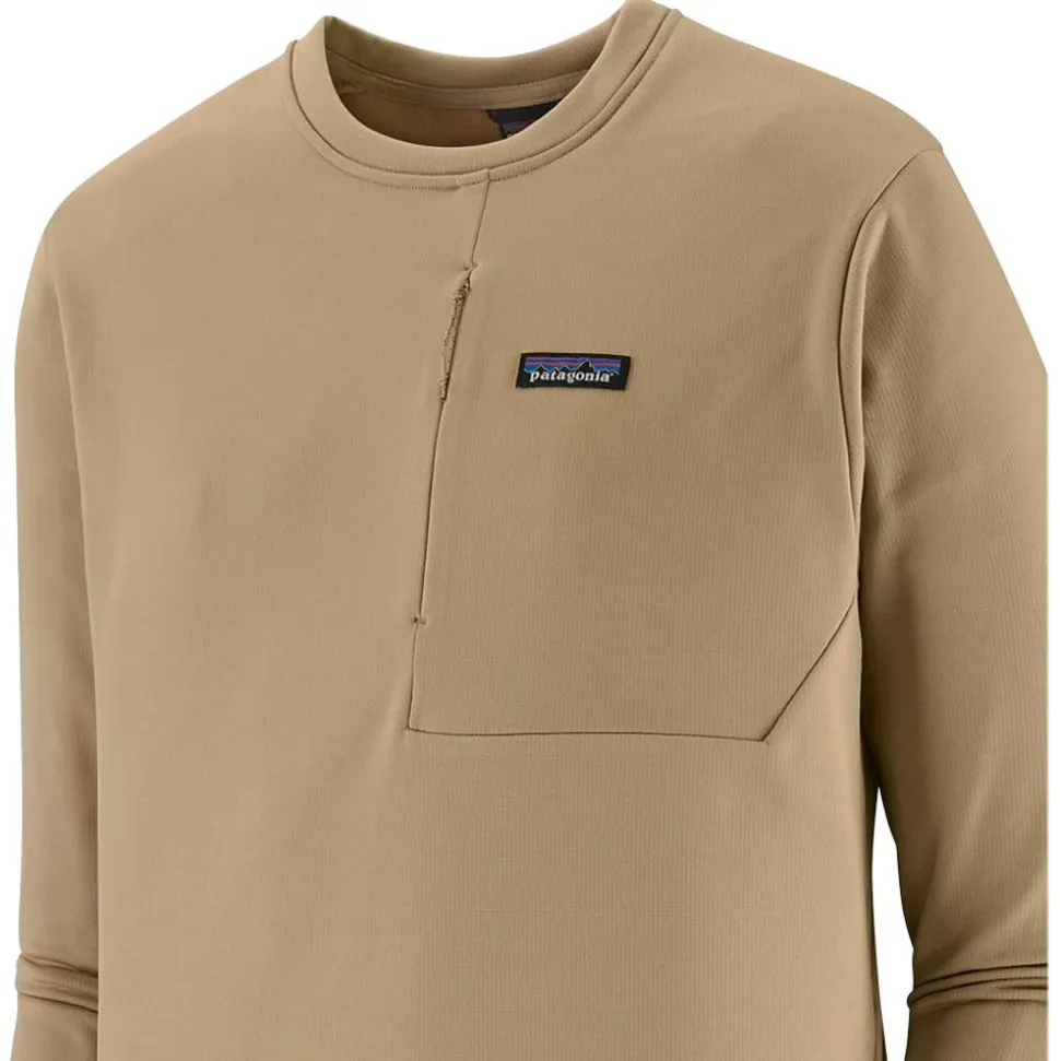 Polaire Patagonia M's R1 Thermal Crew Seabird Grey