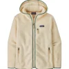Polaire Patagonia Women's Retro Pile Hoody Natural Ellwood Green