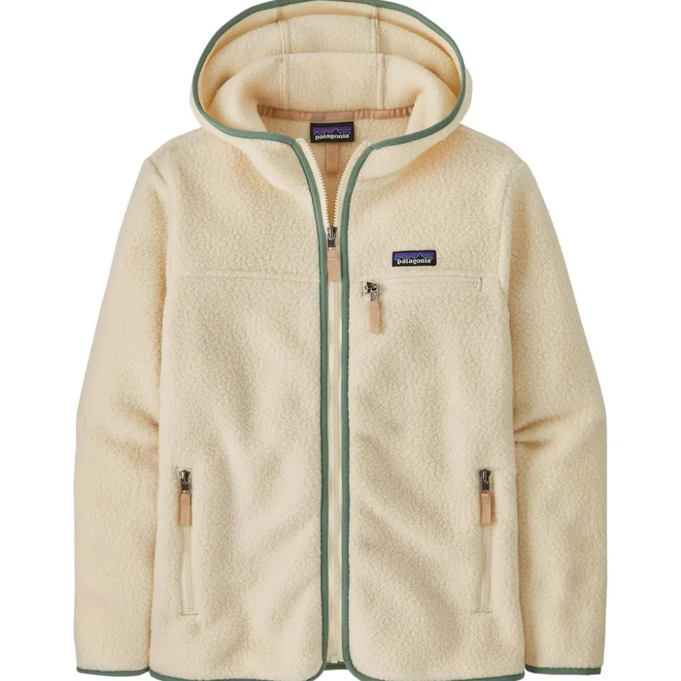 Polaire Patagonia Women's Retro Pile Hoody Natural Ellwood Green
