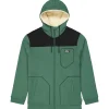 Polaire Picture Basement Plush Zip Hoodie Smoke Pine