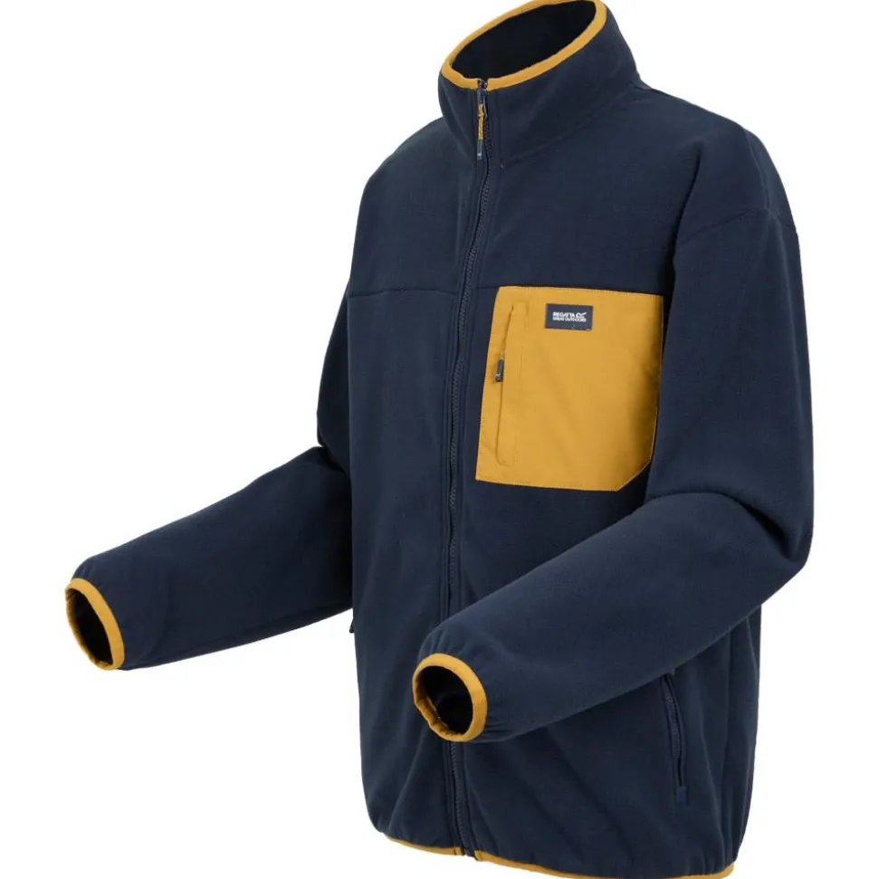 Polaire Regatta Frankie Full Zip Fleece Navy Mustard
