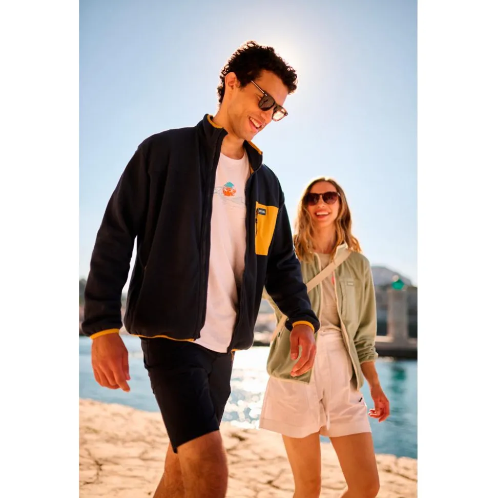 Polaire Regatta Frankie Full Zip Fleece Navy Mustard