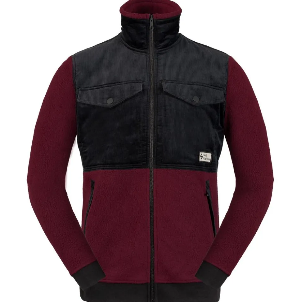 Polaire Sweet Protection Pile Fleece Jacket Red Wine