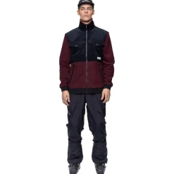 Polaire Sweet Protection Pile Fleece Jacket Red Wine