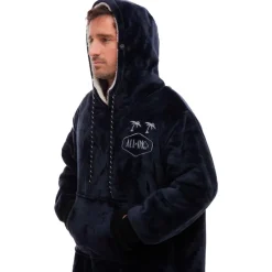 Poncho All-In Poncho Plaid Grey Blue