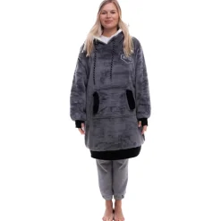 Poncho All-In Poncho Plaid Charcoal