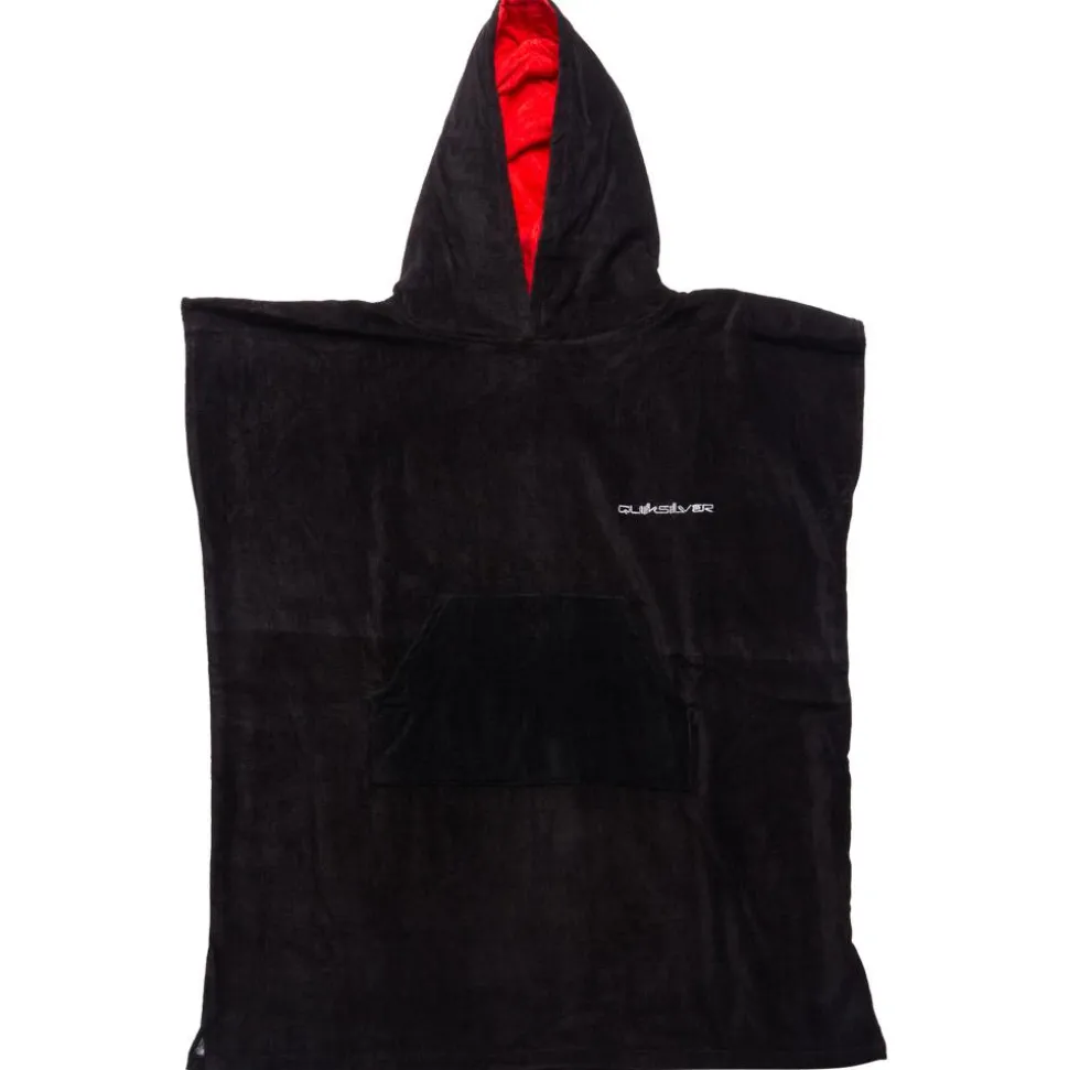 Poncho Quiksilver Hoody Towel Youth Jet Black