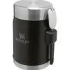 Popote Stanley The Legendary Food Jar + Spork 0.4L Matte Black Pebble