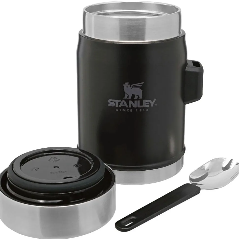 Popote Stanley The Legendary Food Jar + Spork 0.4L Matte Black Pebble