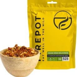 Repas Lyophilisé Firepot Pâtes Bolognaises Au Soja 155 g.