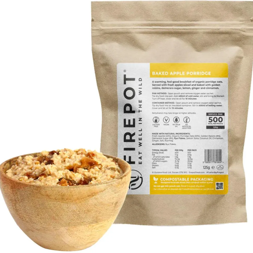 Repas Lyophilisé Firepot Porridge Aux Pommes 150 g.