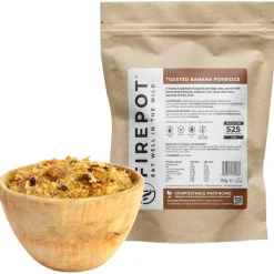 Repas Lyophilisé  Firepot Porridge Aux Bananes Grillées 150 g.