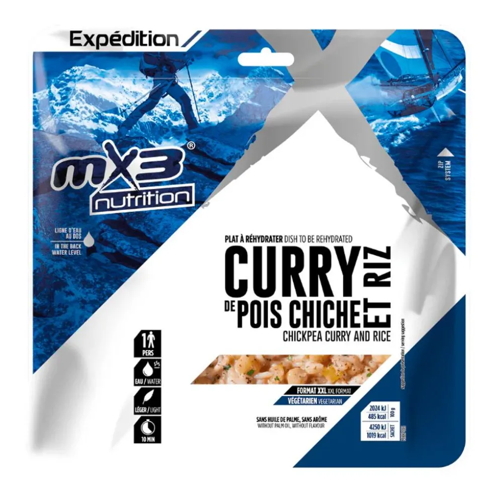 Repas Lyophilisé MX3 Curry De Pois Chiche & Riz 210 g.