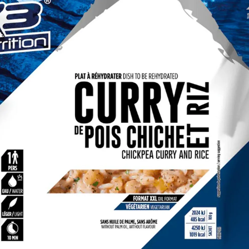 Repas Lyophilisé MX3 Curry De Pois Chiche & Riz 210 g.