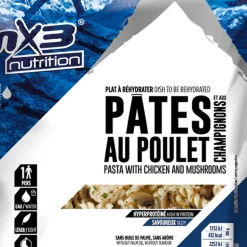 Repas Lyophilisé  MX3 Pâtes au poulet et champignons 130 g.