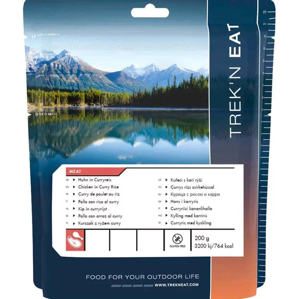 Repas Lyophilisé Trek'n Eat Curry De Poulet Au Riz 200 g.