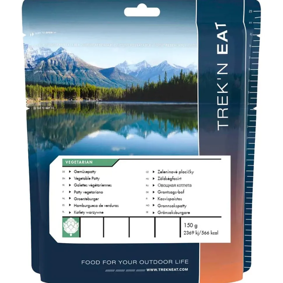 Repas Lyophilisé Trek'n Eat Galettes Végétariennes 150 g.
