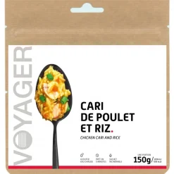 Repas Lyophilisé Voyager Cari De Poulet Et Riz 150 g.