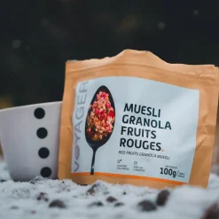 Repas Lyophilisé  Voyager Muesli Granola Fruits Rouges 100 g.
