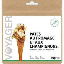 Repas Lyophilisé Voyager Pâtes Au Fromage Et Aux Champignons 80 g.