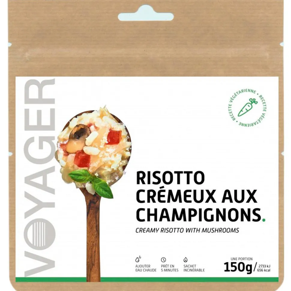 Repas Lyophilisé Voyager Risotto Crémeux Aux Champignons 150 g.