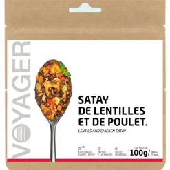 Repas Lyophilisé Voyager Satay De Lentilles Au Poulet 100 g.