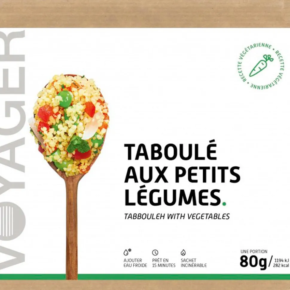 Repas Lyophilisé Voyager Taboulé Aux Petits Légumes 80 g.
