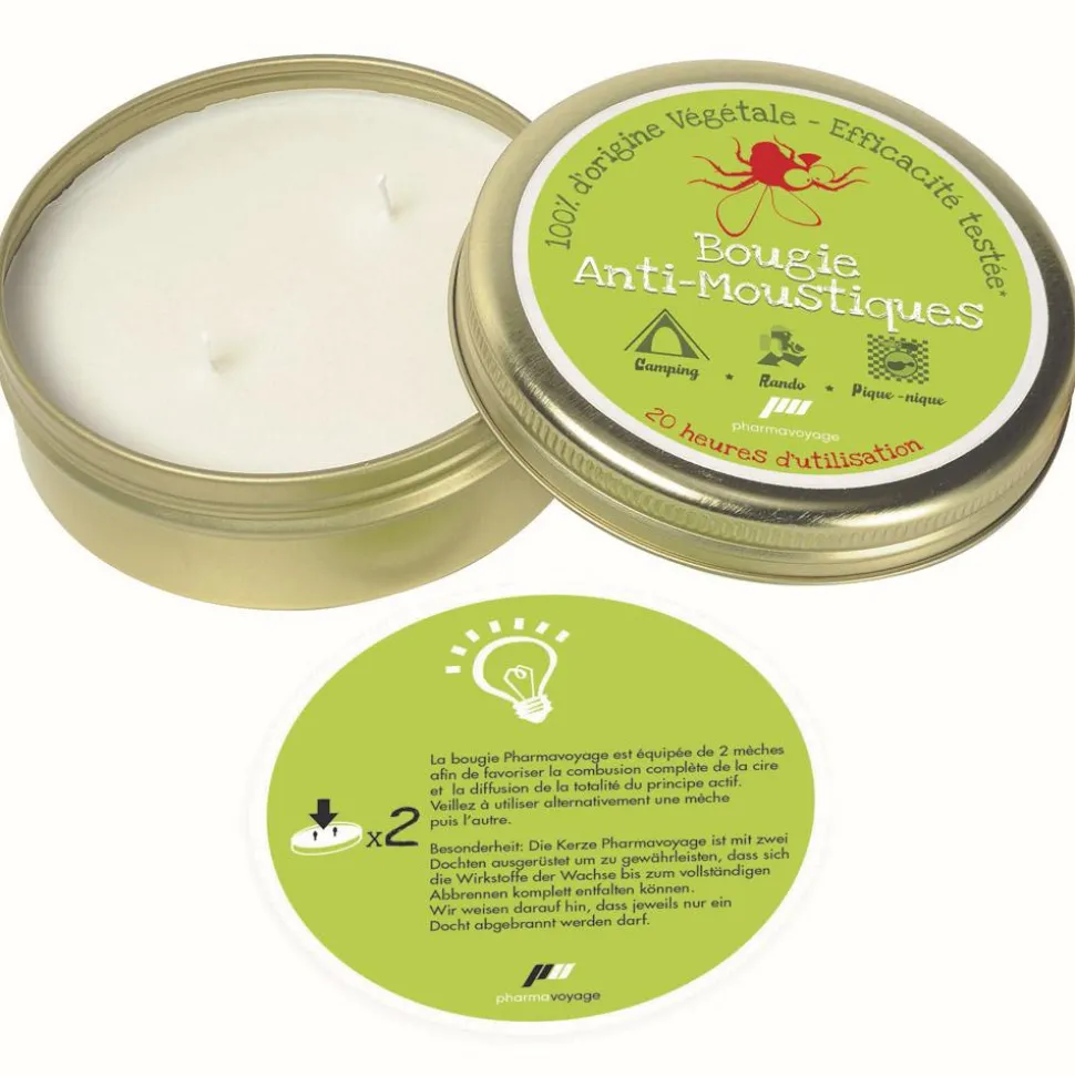 Répulsif Insectes Pharmavoyage Bougie Anti-Moustiques