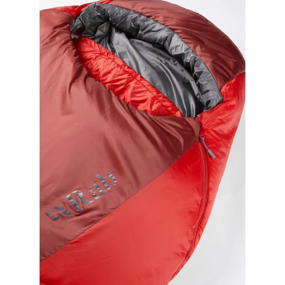 Sac de couchage RAB Solar Eco 3 Long Left Oxblood Red