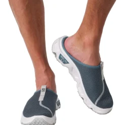 Sandales de récupération Salomon Reelax Slide 6.0 Blue Ashes White Pearl Blue