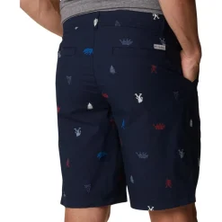 Short Columbia M's Washed Out Printed Short Collegiate Navy Camp