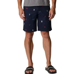 Short Columbia M's Washed Out Printed Short Collegiate Navy Camp