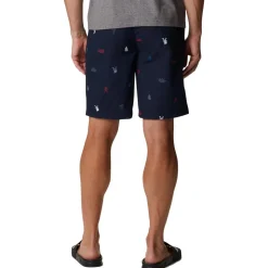 Short Columbia M's Washed Out Printed Short Collegiate Navy Camp