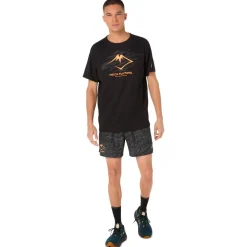 Short de trail Asics Fujitrail All Over Print 5In S Performance Black