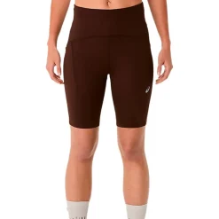 Short de trail Asics Road High Waist 8 In Sprinter Coffee