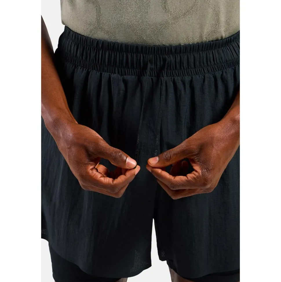 Short de trail Odlo Zeroweight 5 Inch 2In1 Short Black