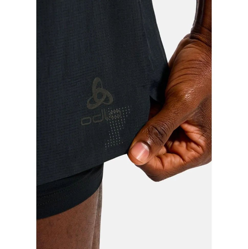 Short de trail Odlo Zeroweight 5 Inch 2In1 Short Black