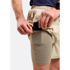 Short de trail Odlo Zeroweight 5 Inch 2In1 Short Agate Gray Vetiver