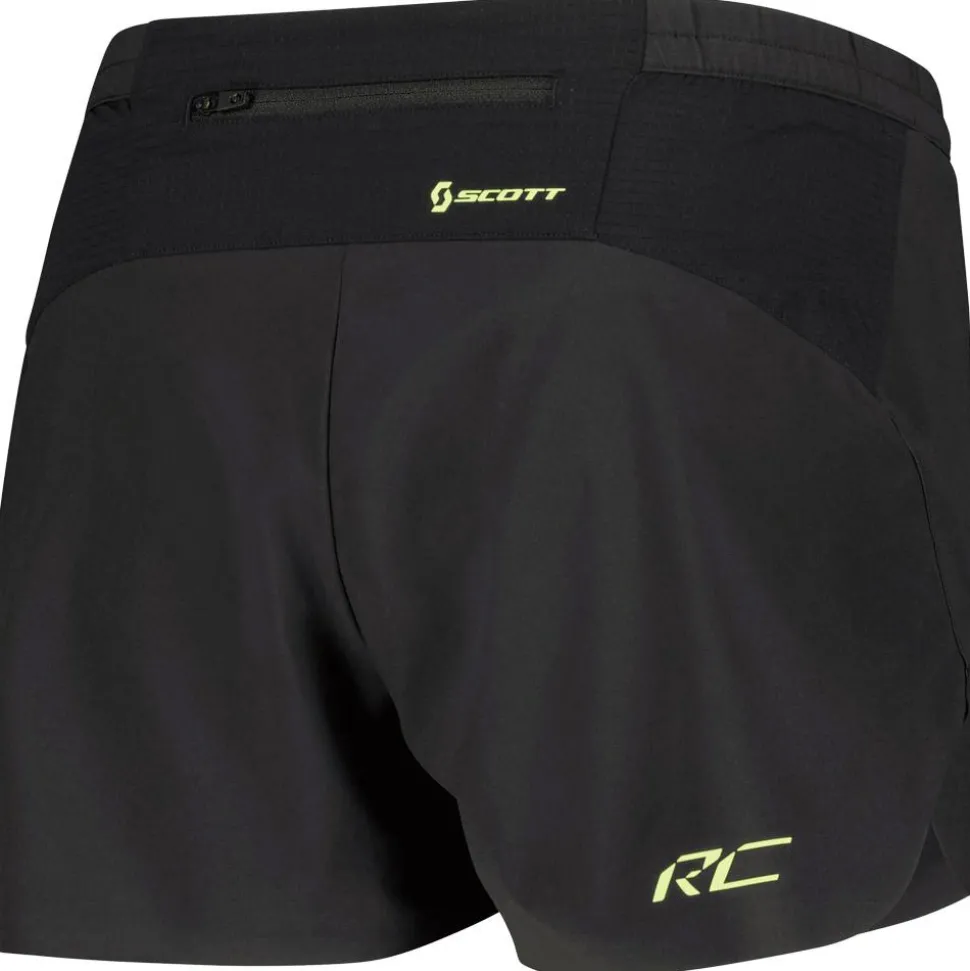 Short de trail Scott Split Shorts W's Rc Run Black Yellow