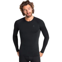 Sous-vêtement techni. nordique Odlo Performance Warm Eco LS Black Grahite Grey