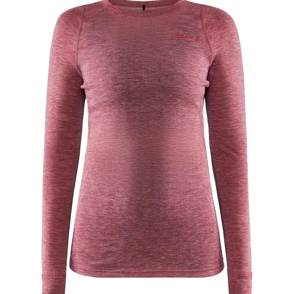 Sous-vêtement technique Craft Core Wool Merino Ls Tee W Rose Melange