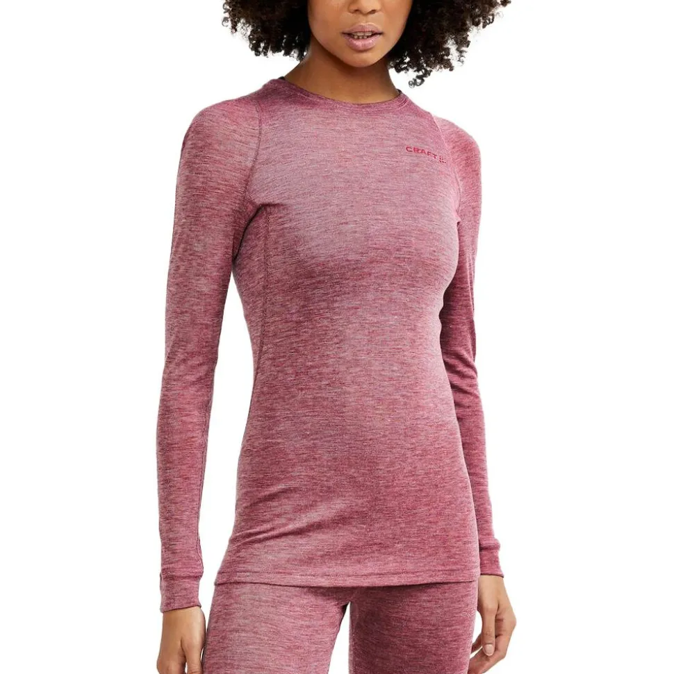 Sous-vêtement technique Craft Core Wool Merino Ls Tee W Rose Melange