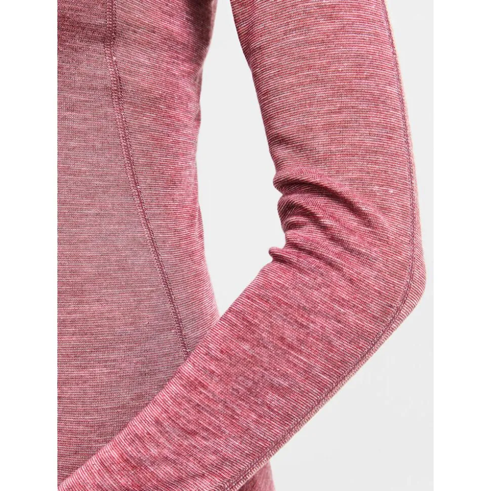 Sous-vêtement technique Craft Core Wool Merino Ls Tee W Rose Melange
