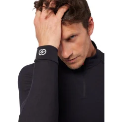 Sous-vêtement technique Damart Sport Comfort Thermolactyl 4 Col Zippe Noir