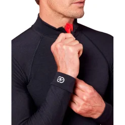 Sous-vêtement technique Damart Sport Comfort Thermolactyl 4 Col Zippe Noir