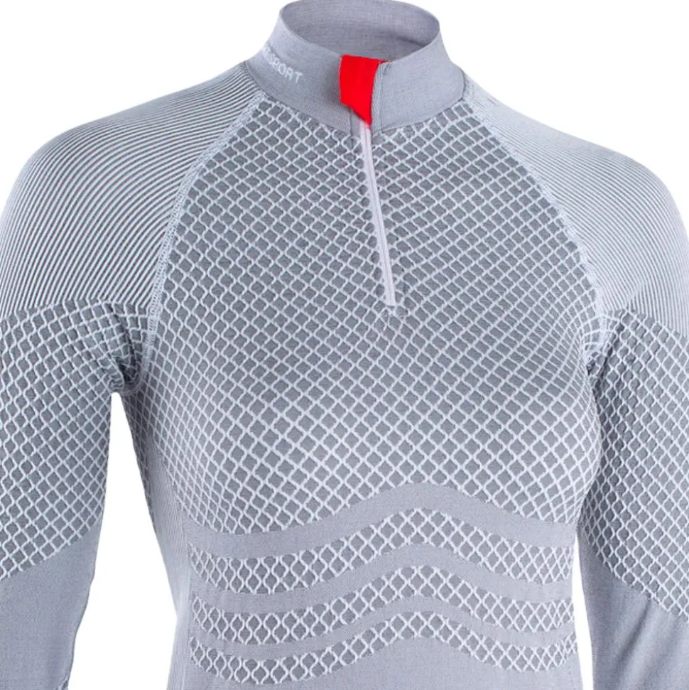 Sous-vêtement technique Damart Sport Energy Thermolactyl 3 W Gris Clair Bicolore