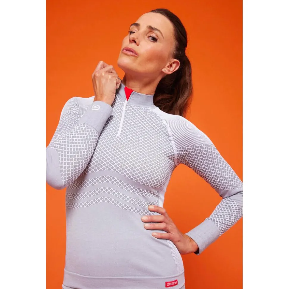 Sous-vêtement technique Damart Sport Energy Thermolactyl 3 W Gris Clair Bicolore