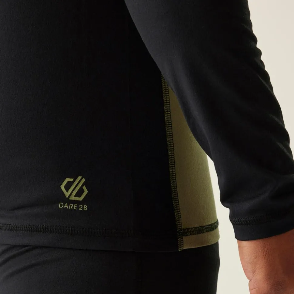 Sous-vêtement technique DARE2B Exchange IIII Baselayer Set Black Martini Olive