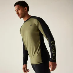 Sous-vêtement technique DARE2B Exchange IIII Baselayer Set Black Martini Olive
